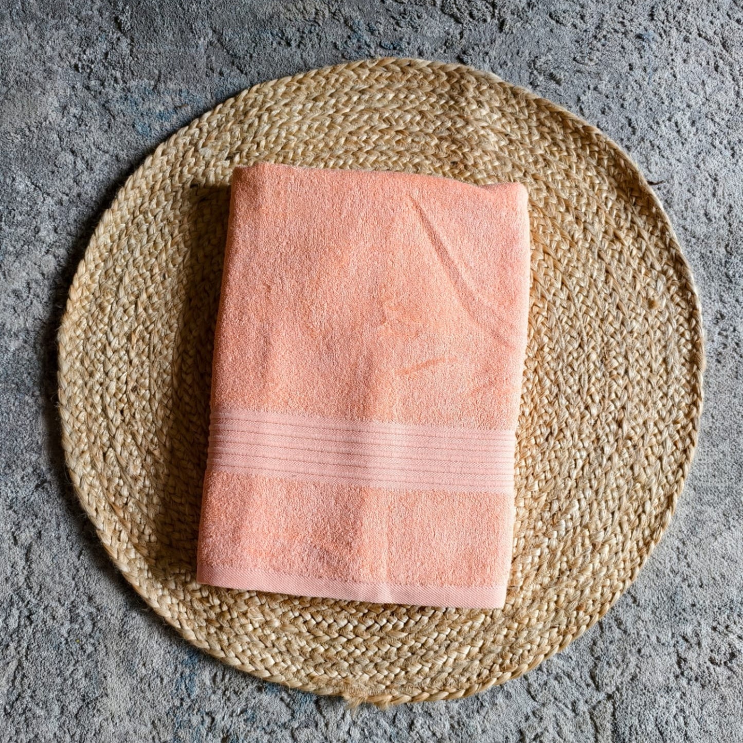 Premium Cotton Bath Towels- Light Peach