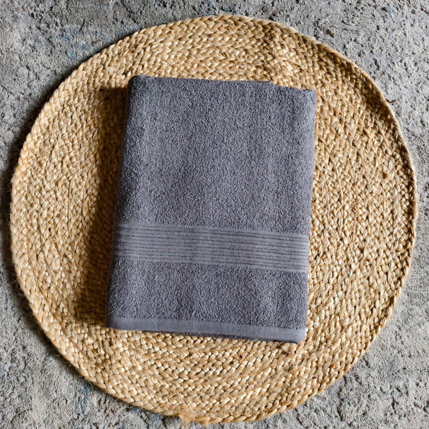 Premium Cotton Bath Towels- Grey