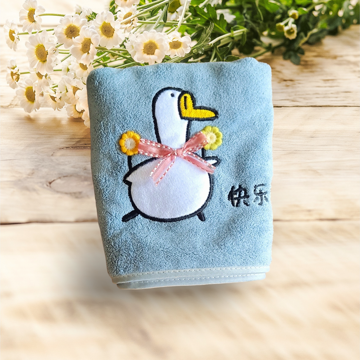 Kids Hand Towel-Blue Duck ( Single)