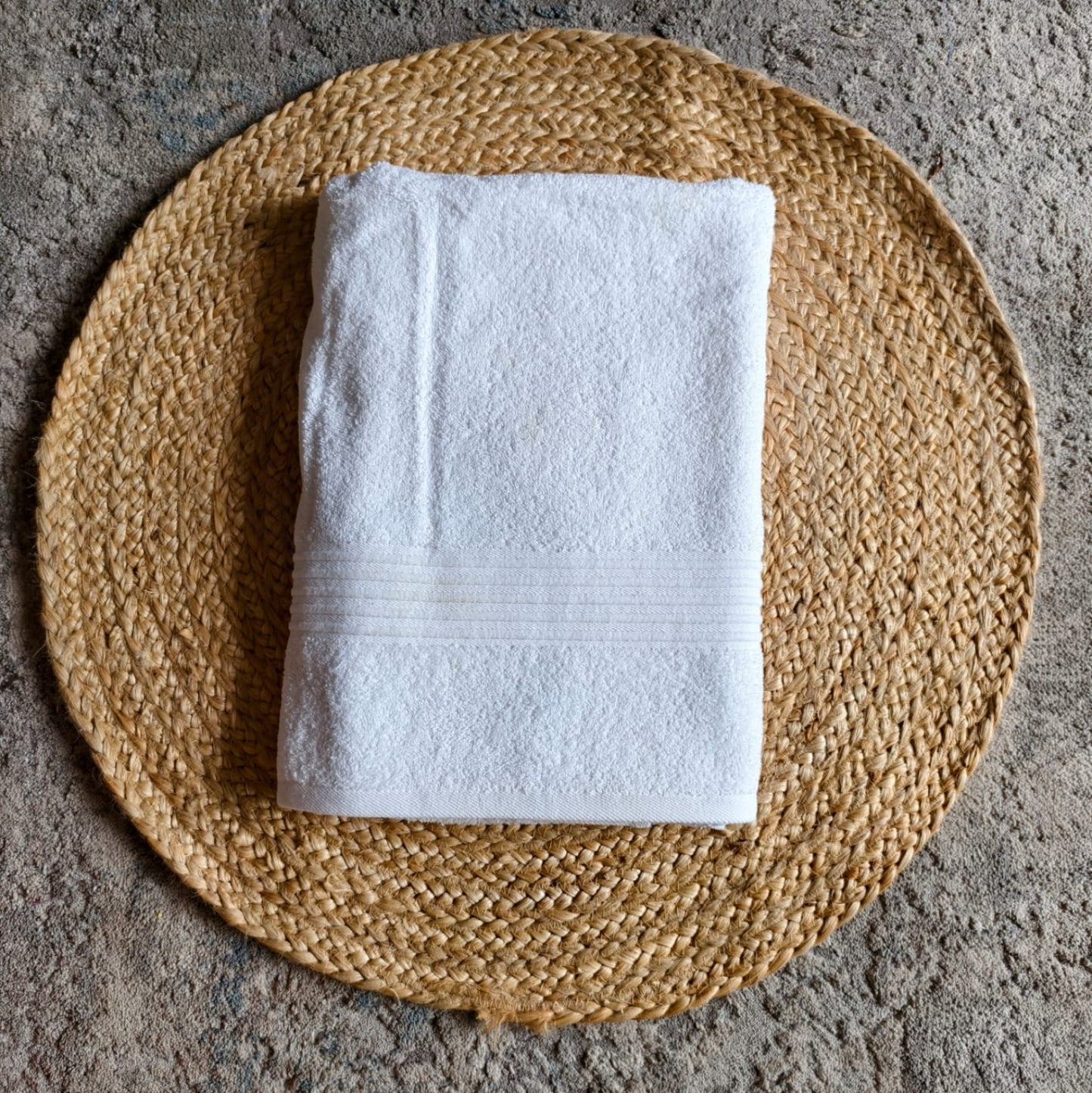 Premium Cotton Bath Towels- White