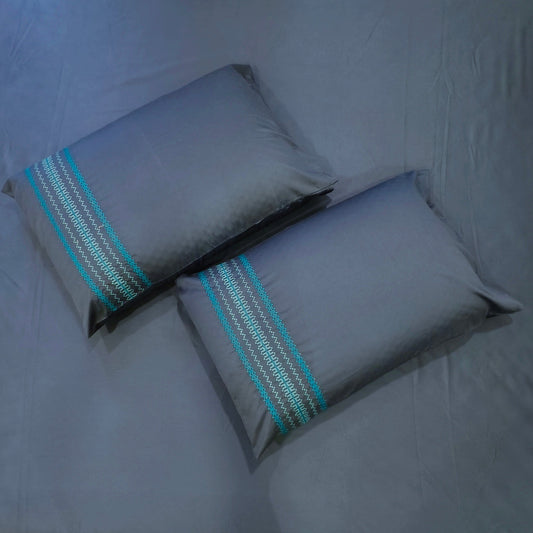 LUXURIOUS BAMBOO COTTON KING SIZE  FLAT BEDSHEET - M.BLUE