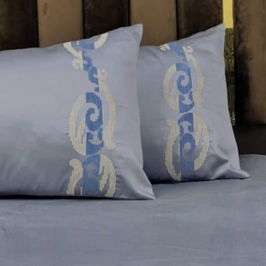 LUXURIOUS BAMBOO COTTON KING SIZE  FLAT BEDSHEETS-GREY