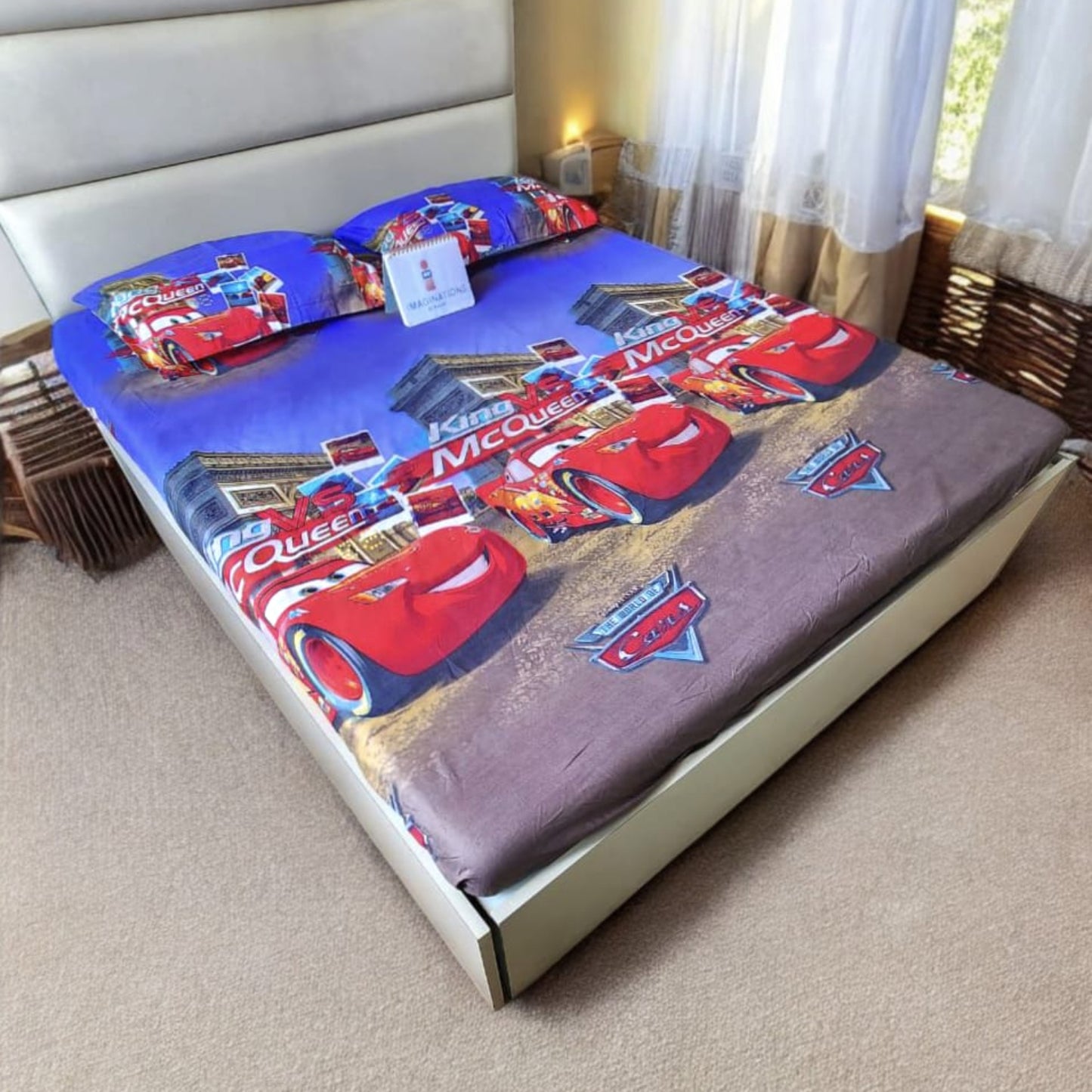 Kids Queen Glaze  Cotton Bedsheet — Mcqueen