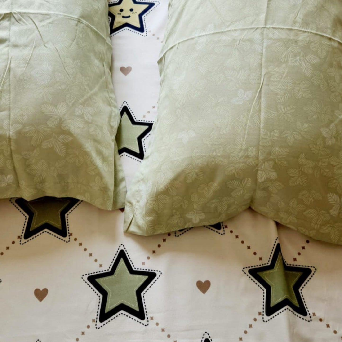 Kids Queen Glaze  Cotton Bedsheet —Starry Dreams