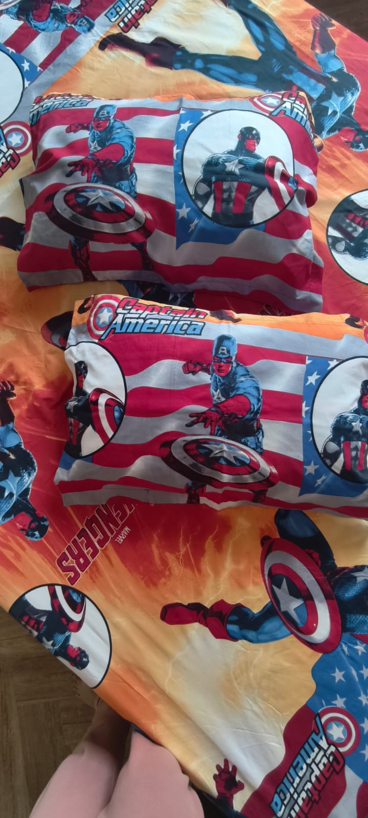 Kids Queen Glaze  Cotton Bedsheet —Avengers