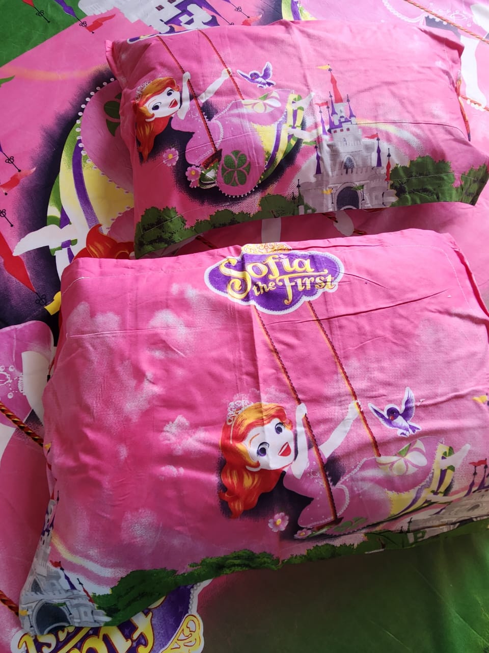 Kids Queen Glaze  Cotton Bedsheet - Sophia Princess