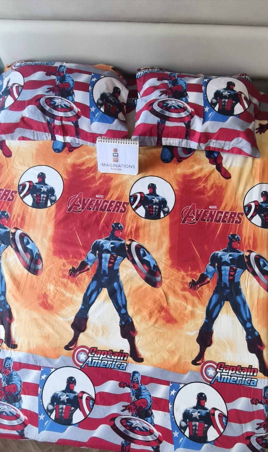 Kids Queen Glaze  Cotton Bedsheet —Avengers
