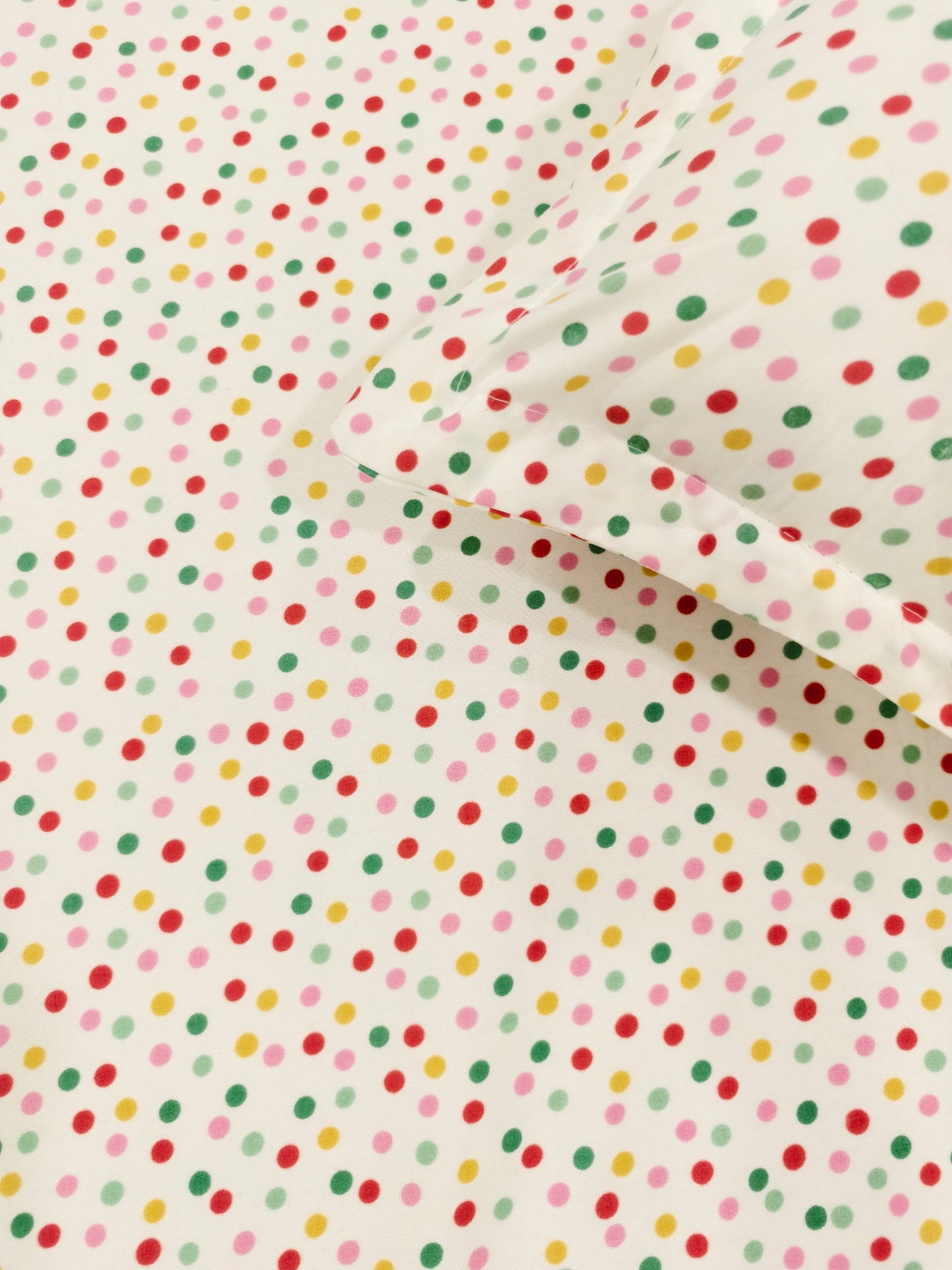 Geometric Queen Glaze  Cotton Bedsheet —Multi Dots