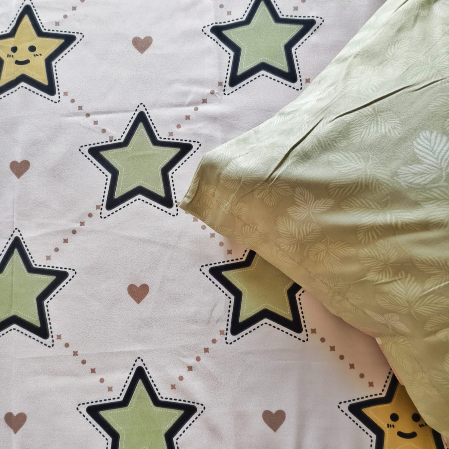Kids Queen Glaze  Cotton Bedsheet —Starry Dreams