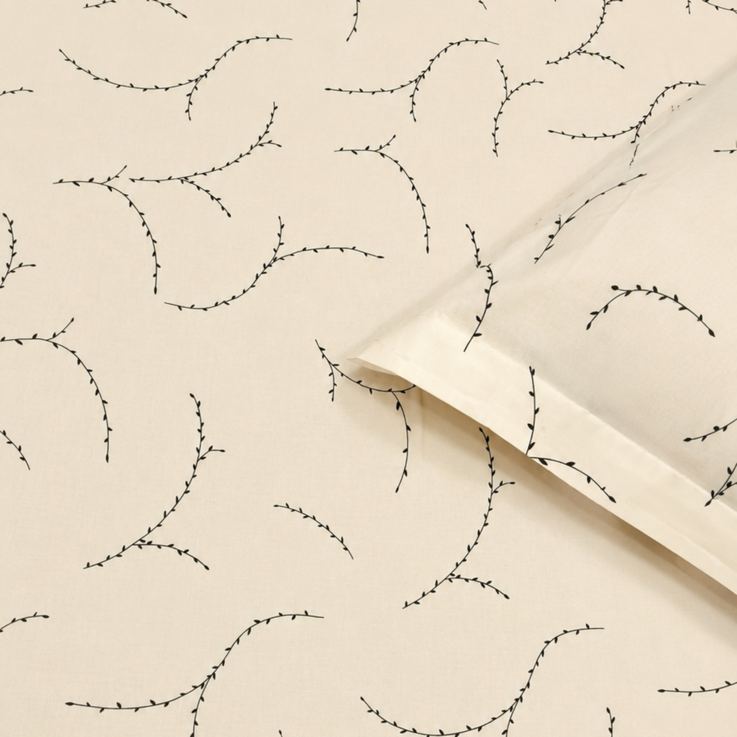 GeometricKing Pure Cotton Bedsheet — Pastel Yellow