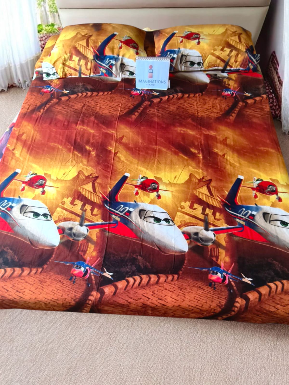 Kids Queen Glaze  Cotton Bedsheet — Little Aviators