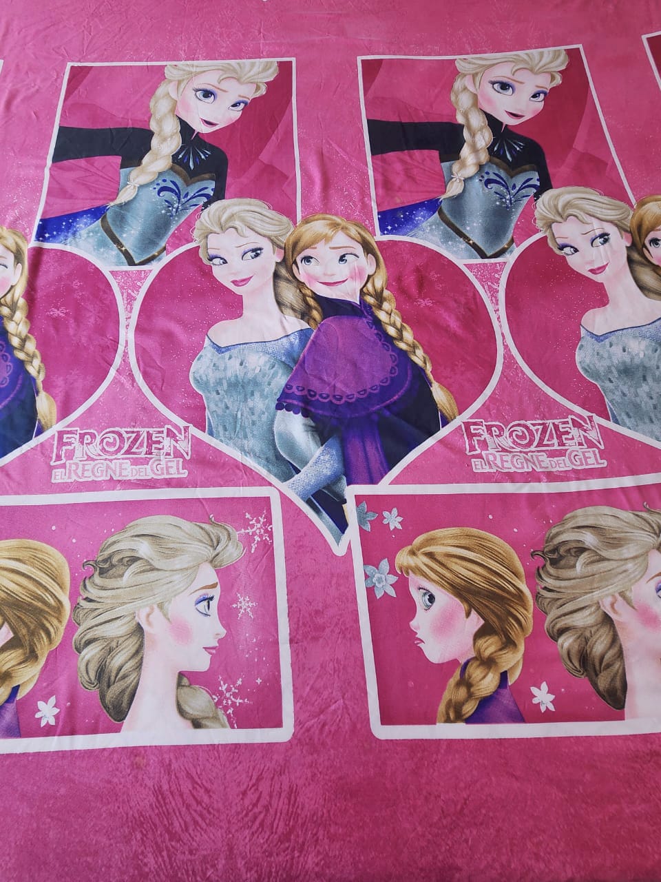 Kids Queen Glaze  Cotton Bedsheet —Frozen Dreams