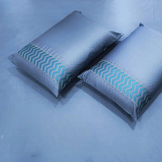 LUXURIOUS BAMBOO COTTON KING SIZE  FLAT BEDSHEET - BLUE