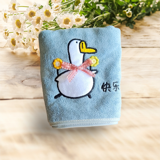 Kids  Hand Towel-Blue Duck ( Single)