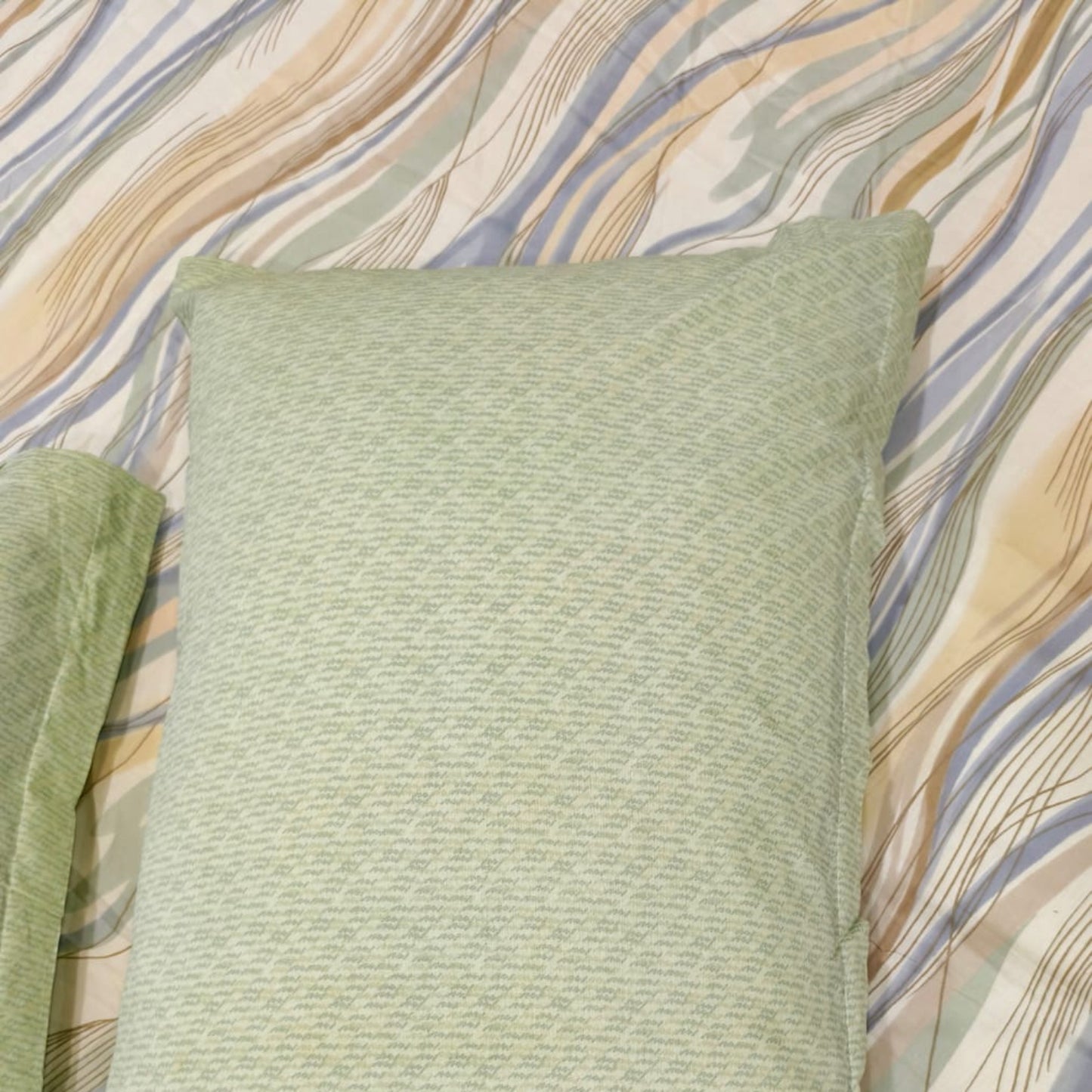 Geometric King Pure Cotton Bedsheet — Multicolour-M01