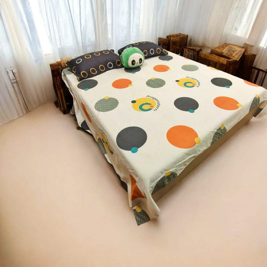 Kids Queen Glaze  Cotton Bedsheet — Bubble Pop
