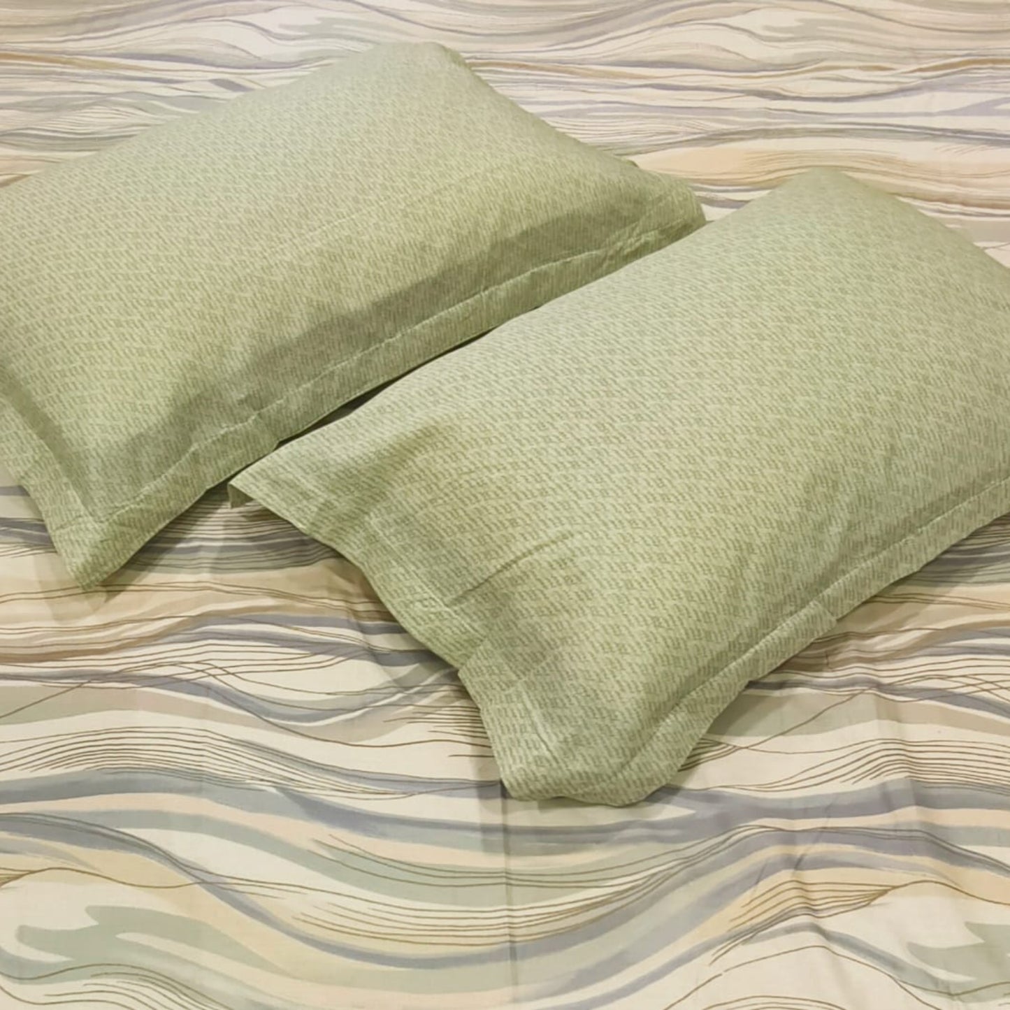 Geometric King Pure Cotton Bedsheet — Multicolour-M01