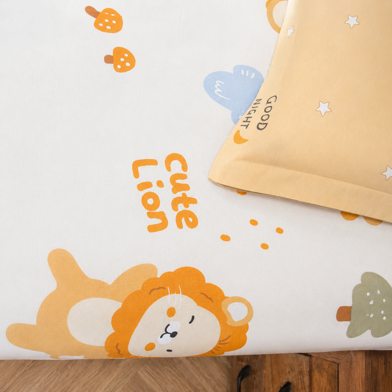Kids Single Pure  Cotton Bedsheet — Jungle Love