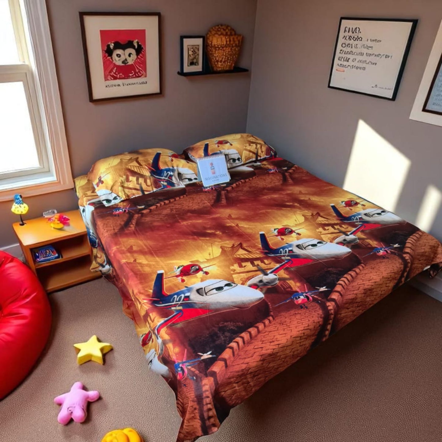 Kids Queen Glaze  Cotton Bedsheet — Little Aviators
