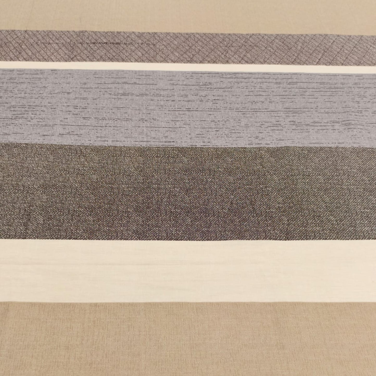 Geometric King Pure Cotton Bedsheet — Brown