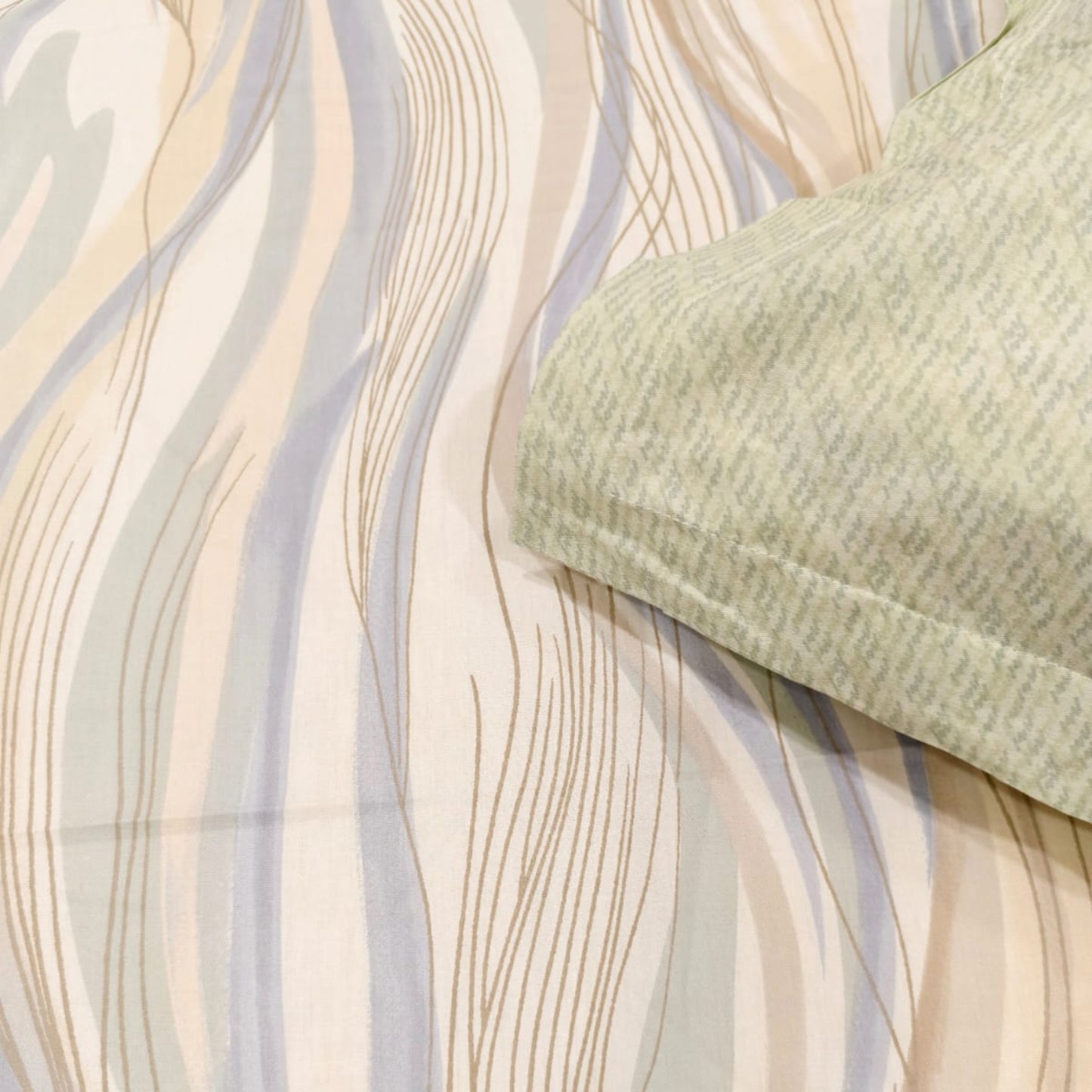 Geometric King Pure Cotton Bedsheet — Multicolour-M01