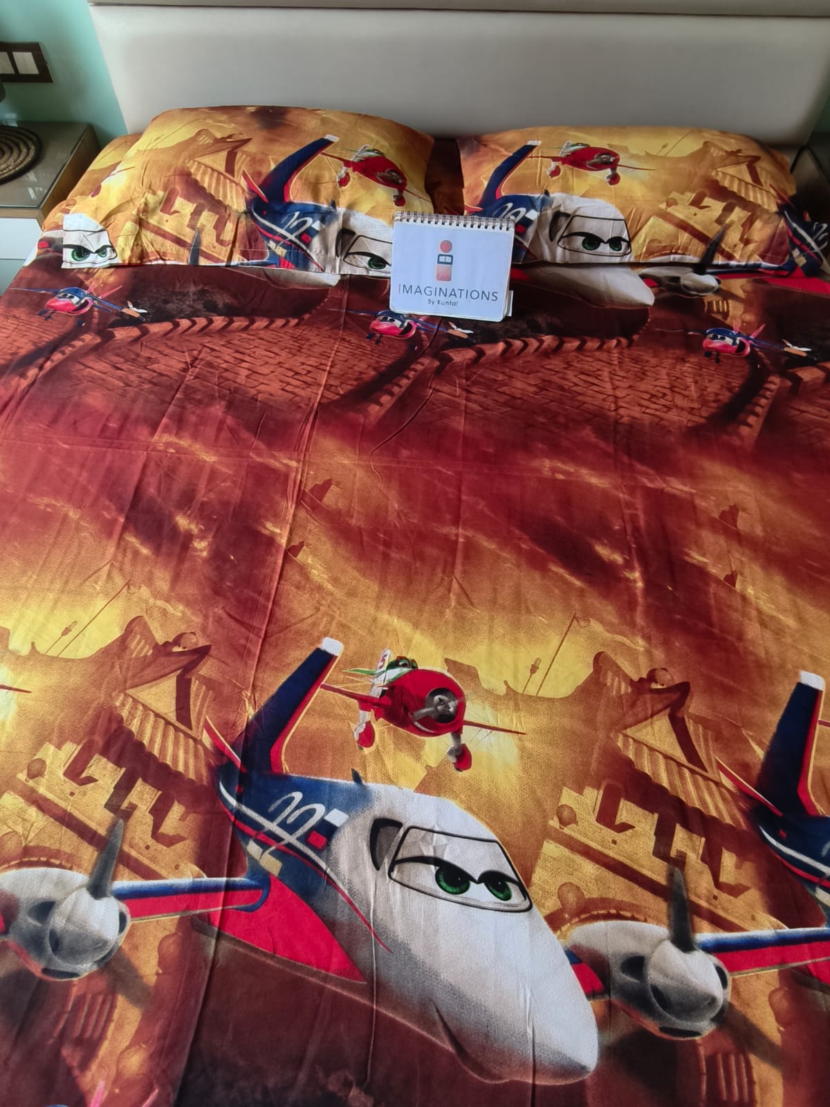 Kids Queen Glaze  Cotton Bedsheet — Little Aviators