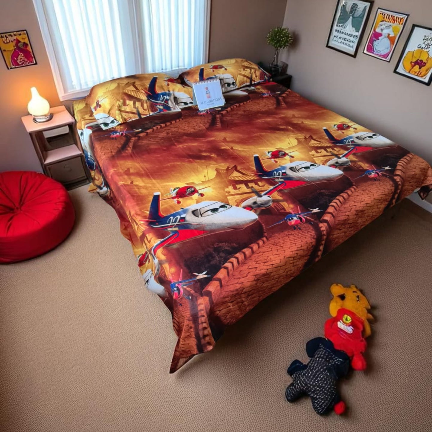 Kids Queen Glaze  Cotton Bedsheet — Little Aviators
