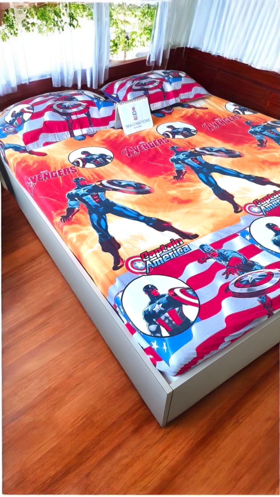 Kids Queen Glaze  Cotton Bedsheet —Avengers