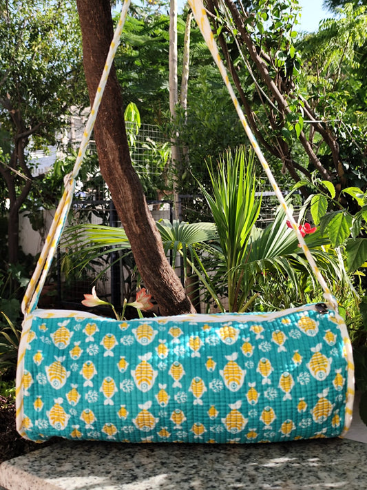 Fish Kids  Duffle Bag - Sea Green