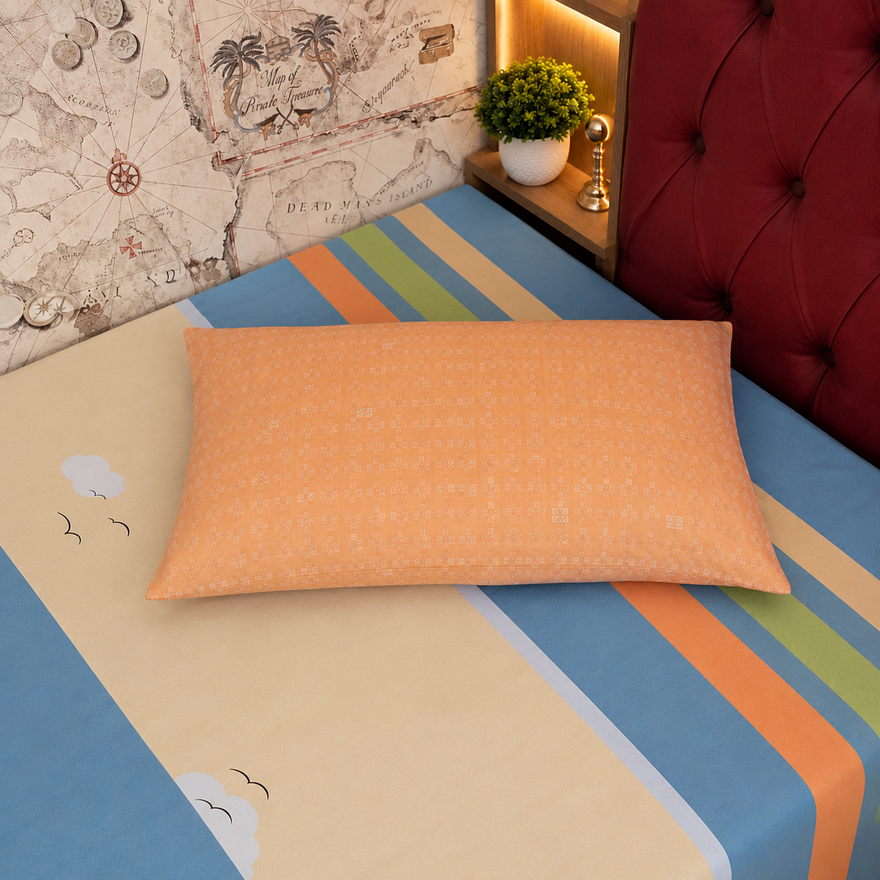 Kids Single Pure  Cotton Bedsheet — Jungle Safari